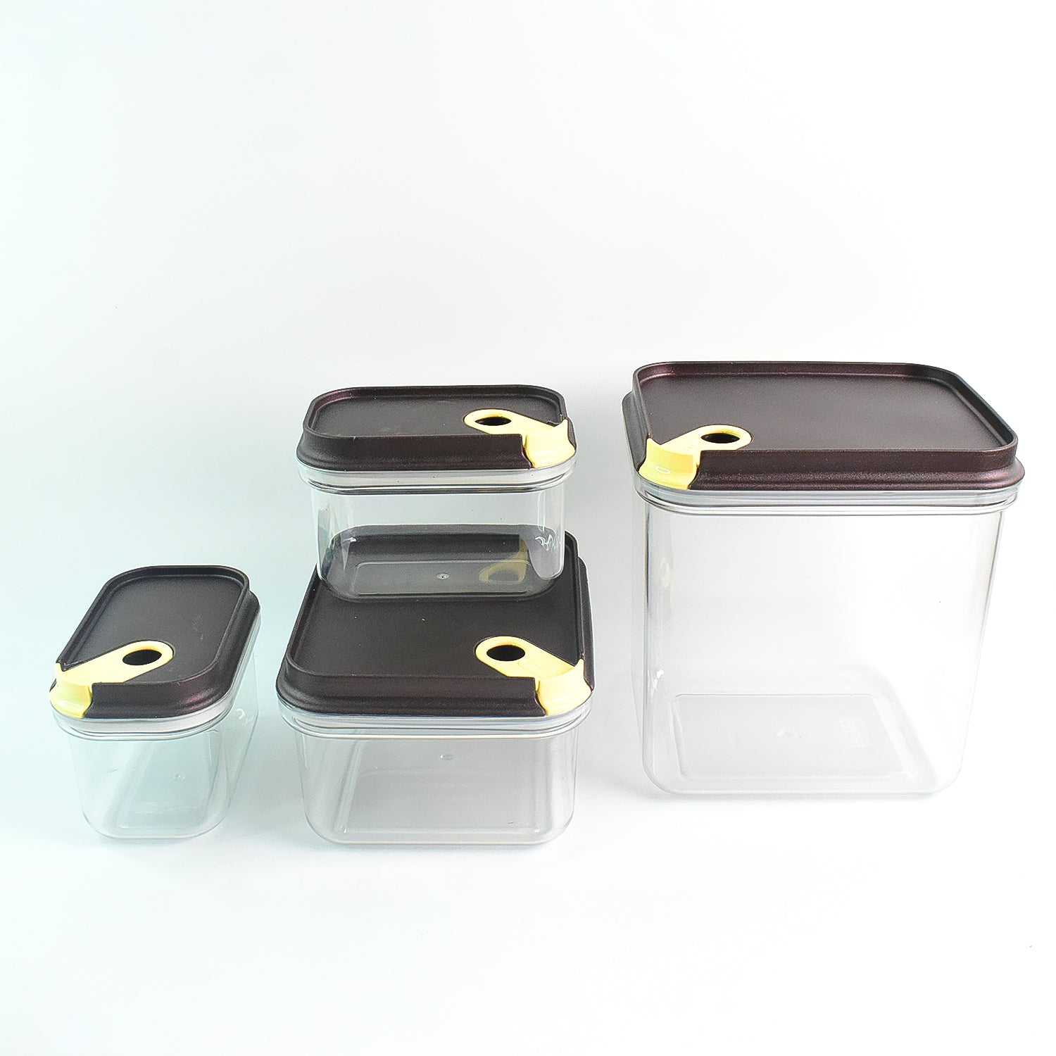 Ritu Push N Lock Airtight Food Storage Container Set (4 Pc) Ritu Push N Lock Airtight Food Storage Container Set (4 Pc)
